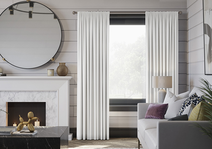 Medina, White - Made to Measure Curtains - Image 3